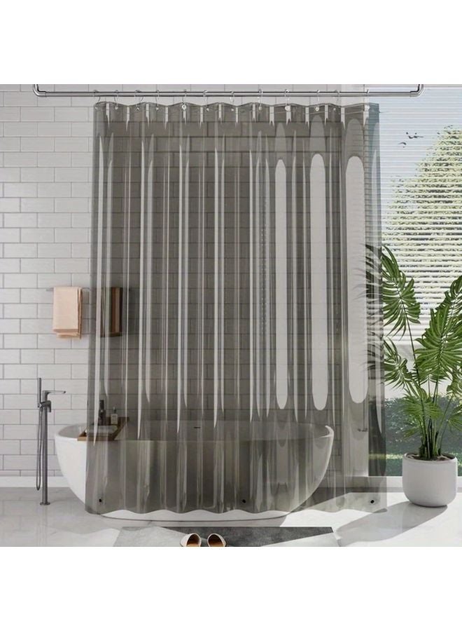 Transparent PEVA Shower Curtain Liner 78 74 Inch Height With 12 Hooks And 3 Magnets - Image 3